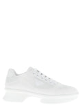Prada White Polyester Athletic Sneakers