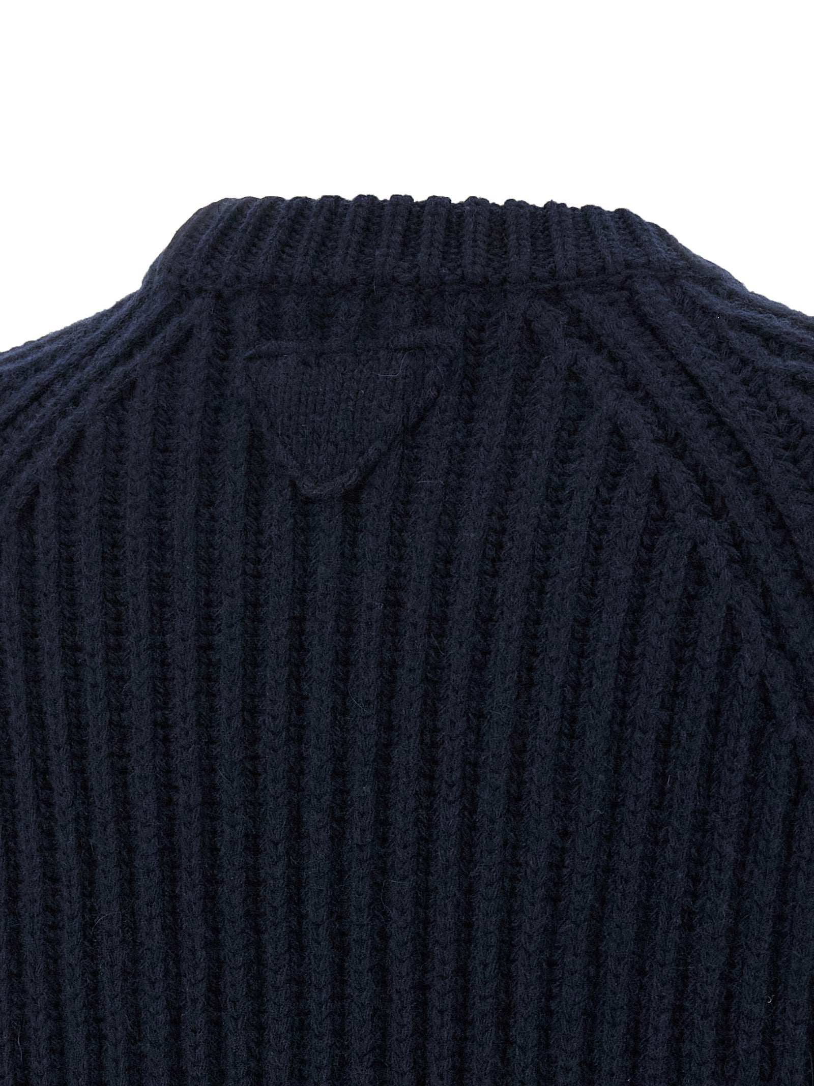 Prada Blue Virgin Wool Cardigan