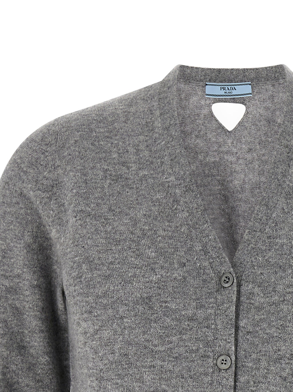 Prada Gray Cashmere Cardigan