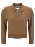 Prada Beige Cashmere Polo Shirt