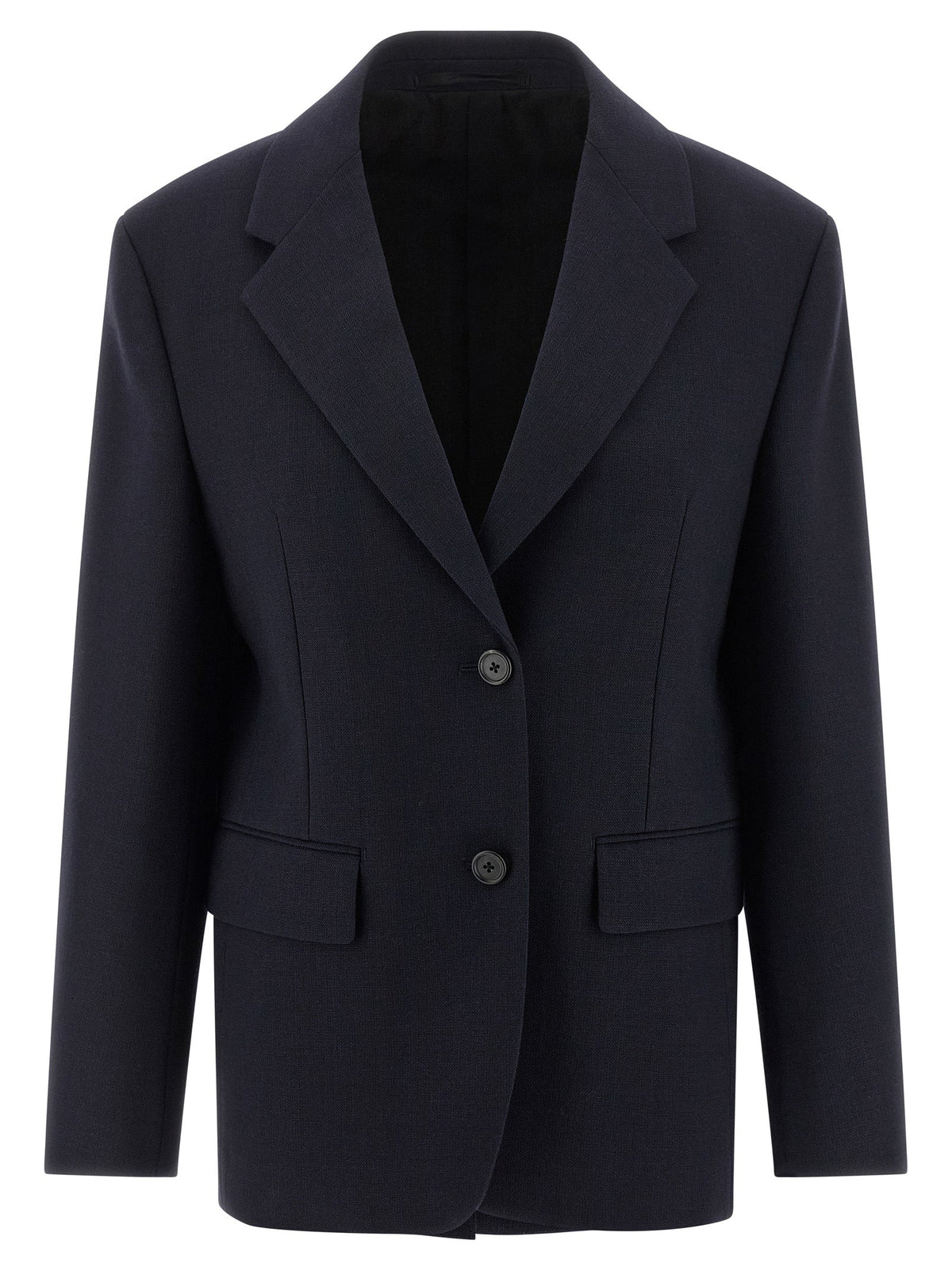 Prada Blue Virgin Wool Blazer