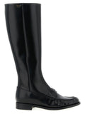 Prada Black Calfskin Over The Knee
