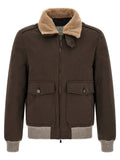 Brunello Cucinelli Brown Cotton Bomber
