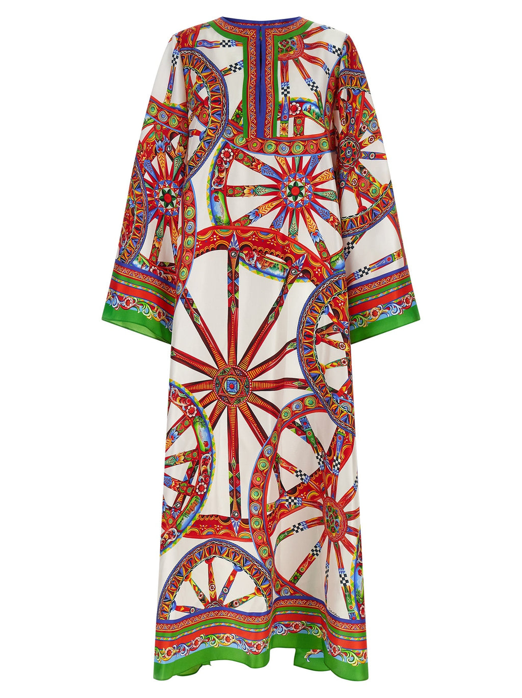 Dolce & Gabbana Multicolor Silk Long Dress