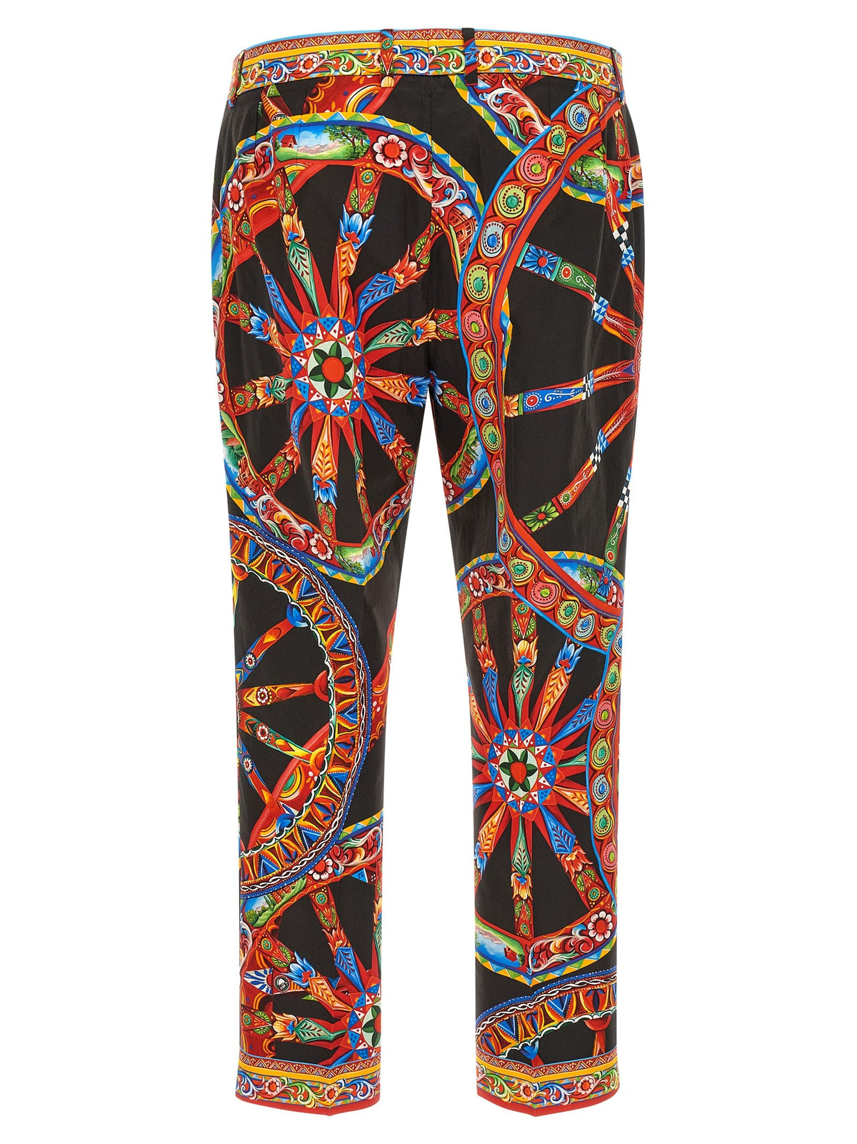 Dolce & Gabbana Multicolor Cotton Casual Pants