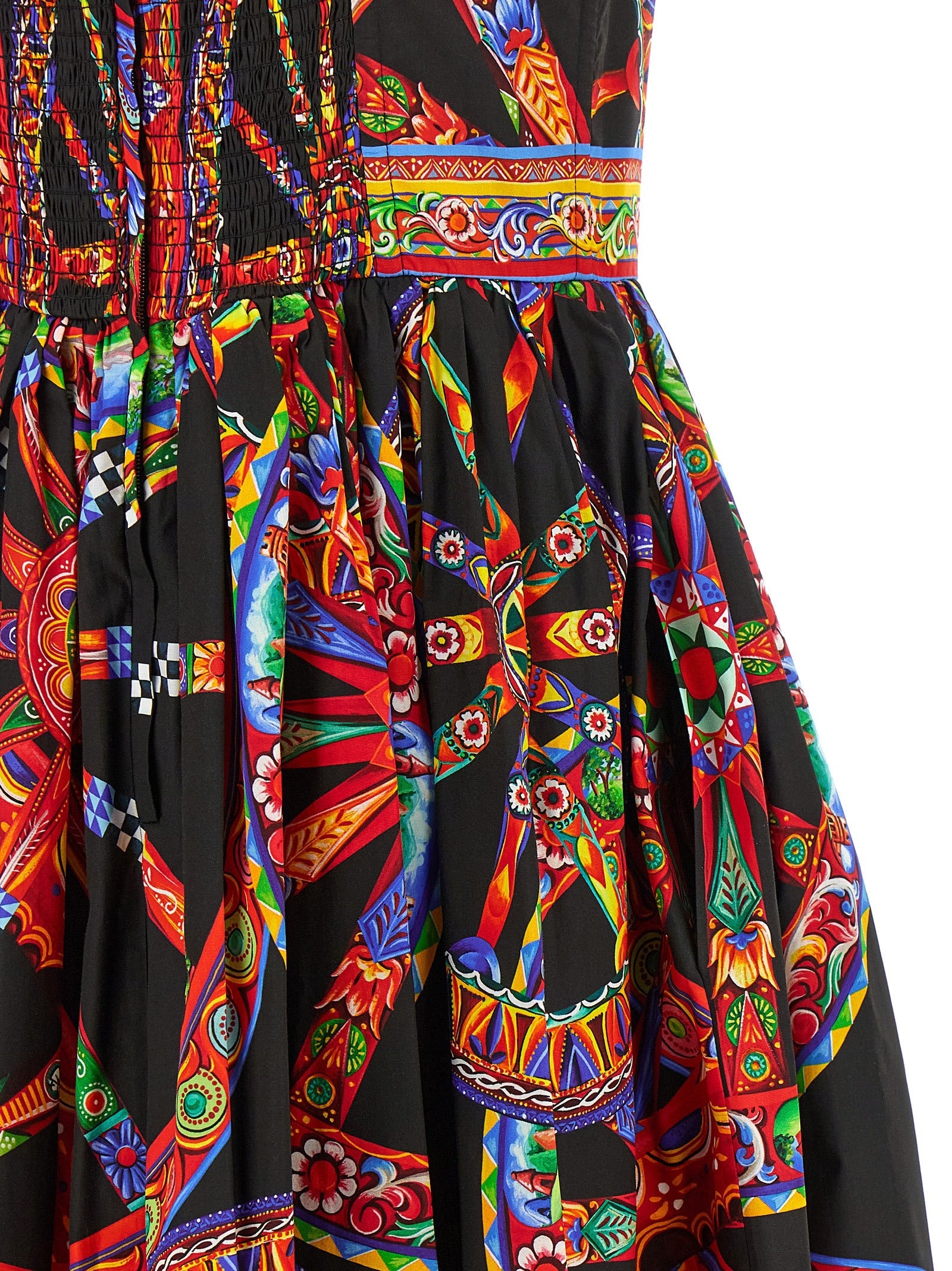 Dolce & Gabbana Multicolor Cotton Midi Dress