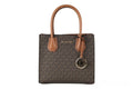 MICHAEL KORS Mercer 35S1GM9M2B Medium Logo And Leather Accordion Crossbody Bag In Brown