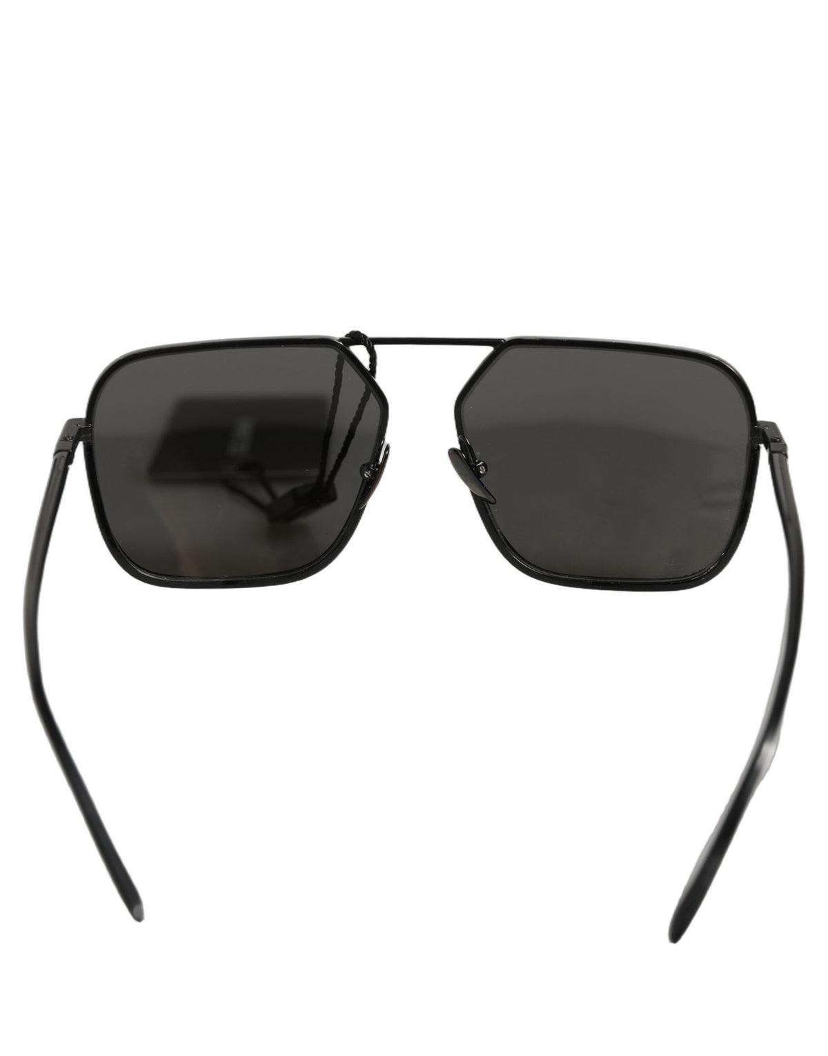 Dolce & Gabbana Black DG2193J Rectangular Metal Frame Eyewear Sunglasses