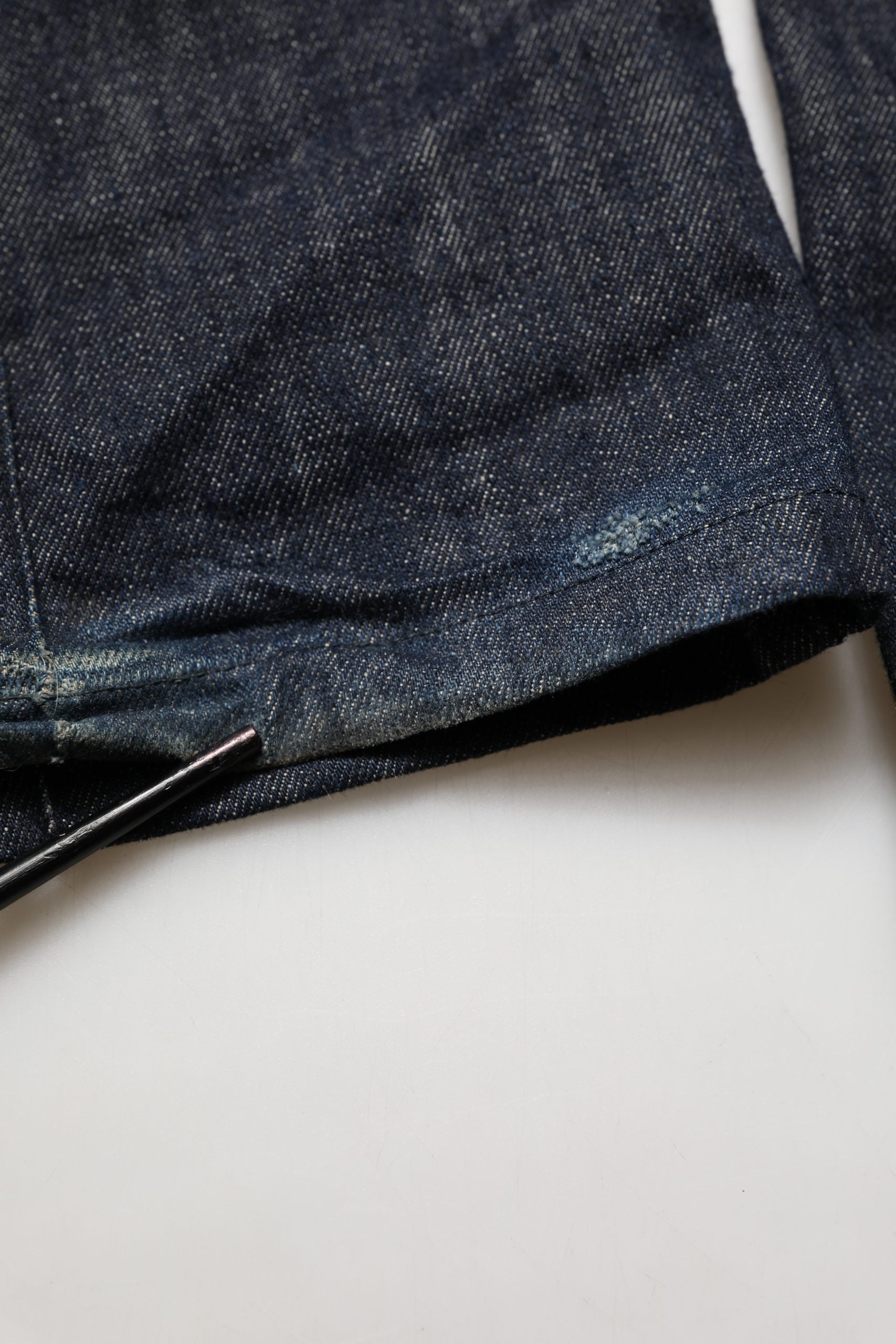 Dolce & Gabbana Dark Blue Relaxed Wide Leg Cotton Denim Jeans