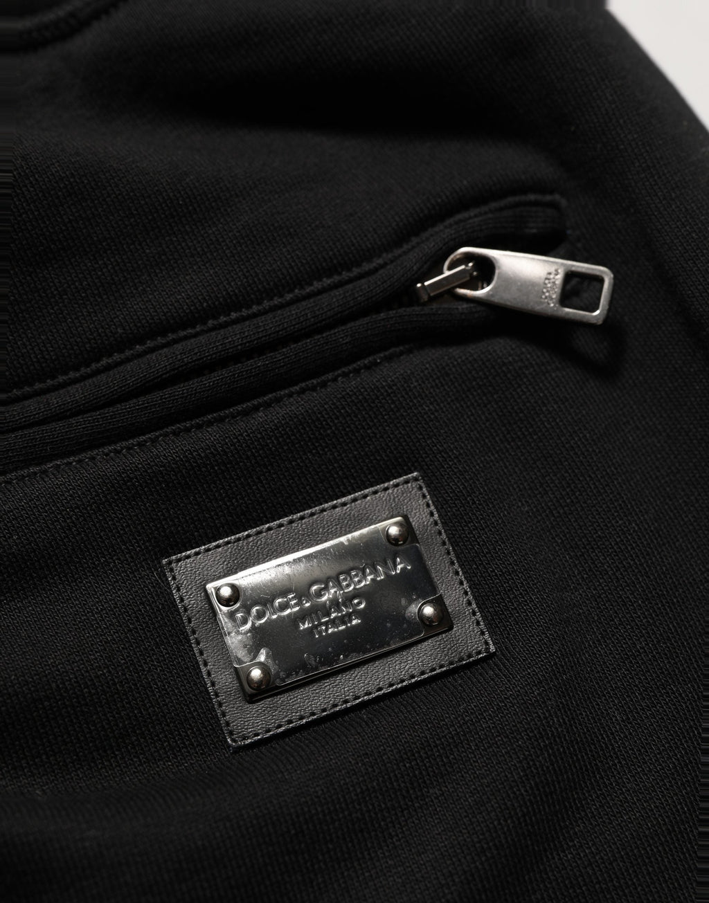 Dolce & Gabbana Black Cotton Logo Jogger Men Sweatpants Pants