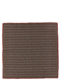 Brunello Cucinelli Brown Silk Scarf
