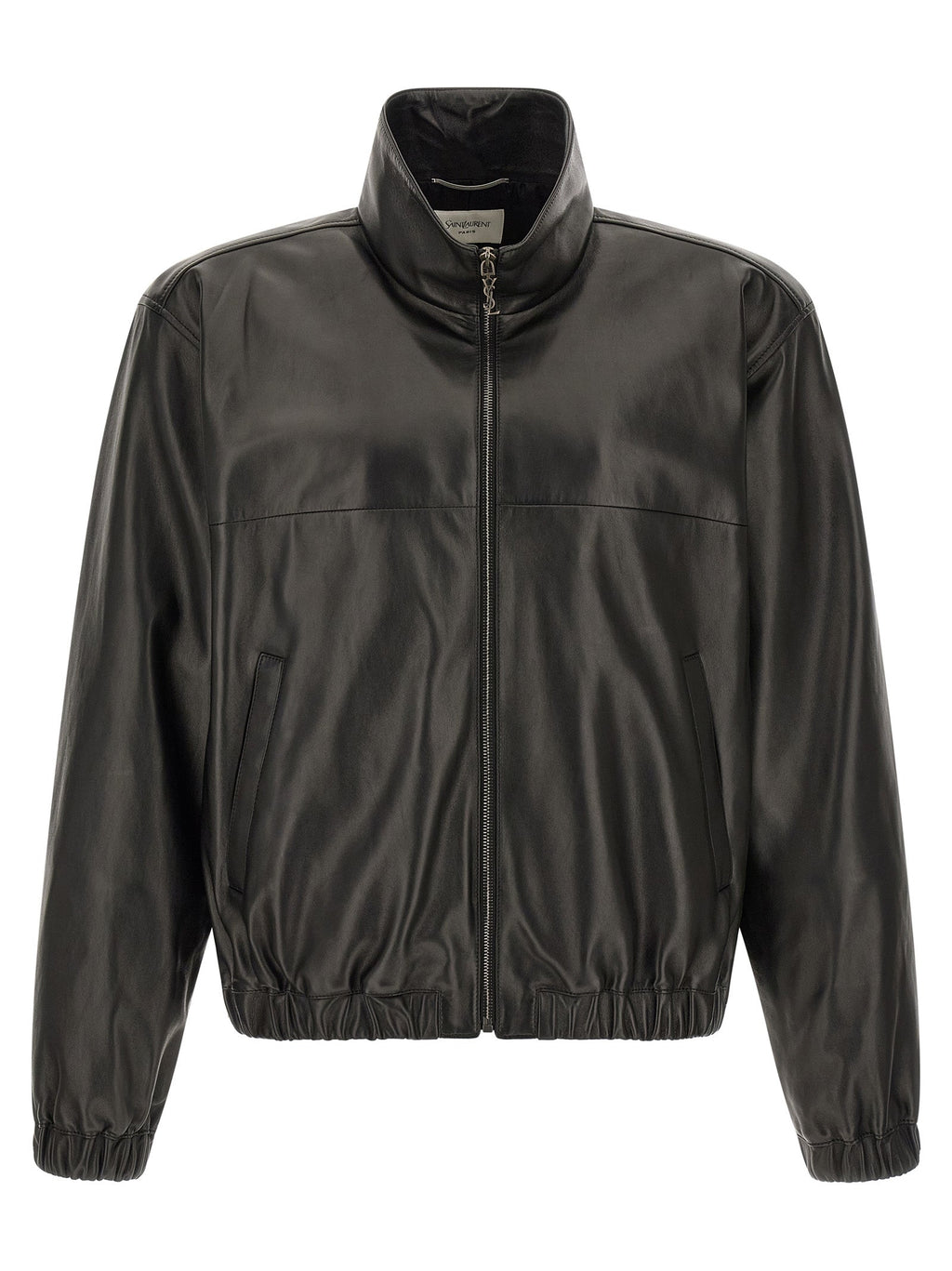 Saint Laurent Black Lamb Leather Leather Jacket