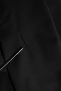 Dolce & Gabbana Black Wool Stretch Formal Dress Trouser