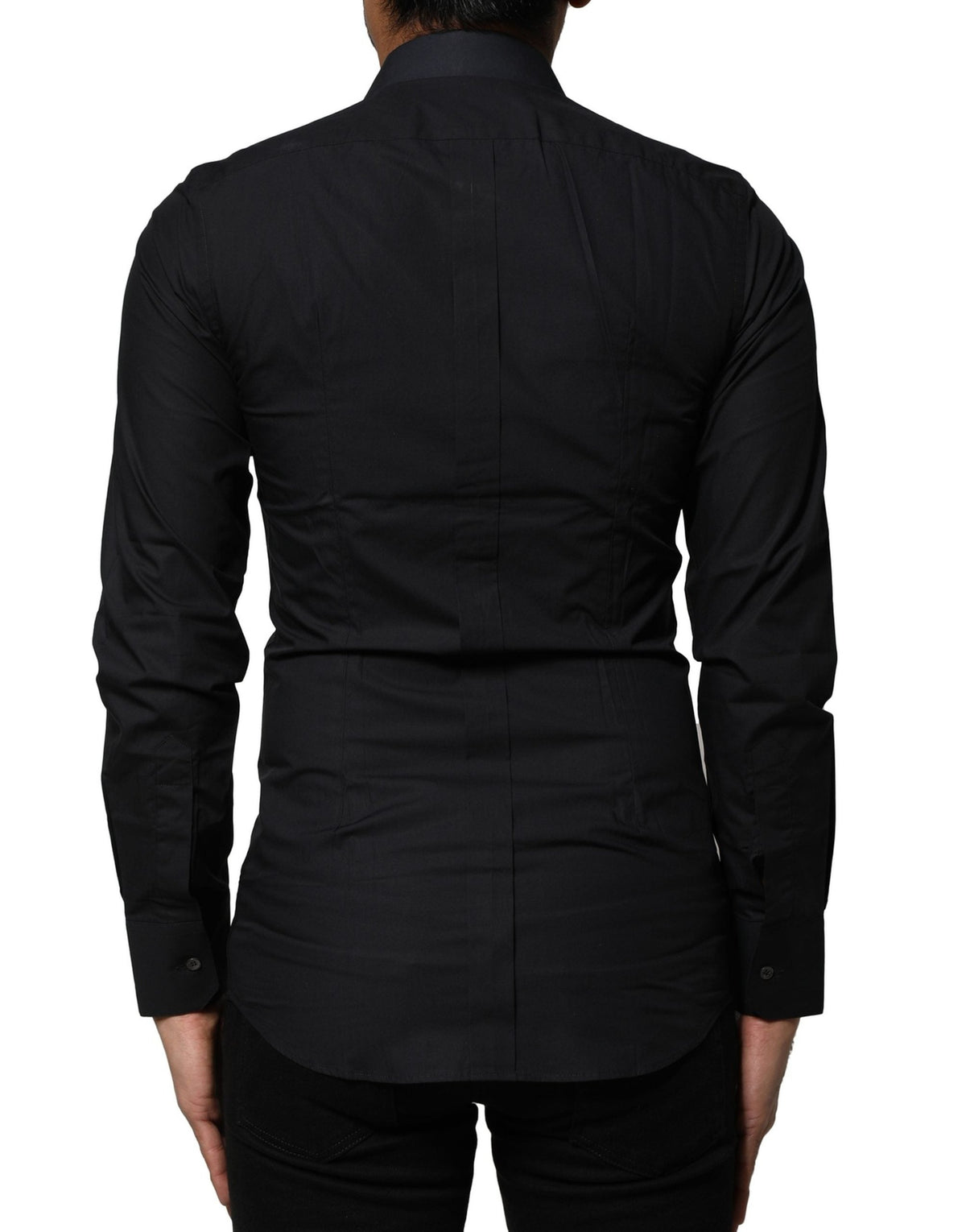 Dolce & Gabbana Black GOLD Long Sleeves Formal Dress Shirt