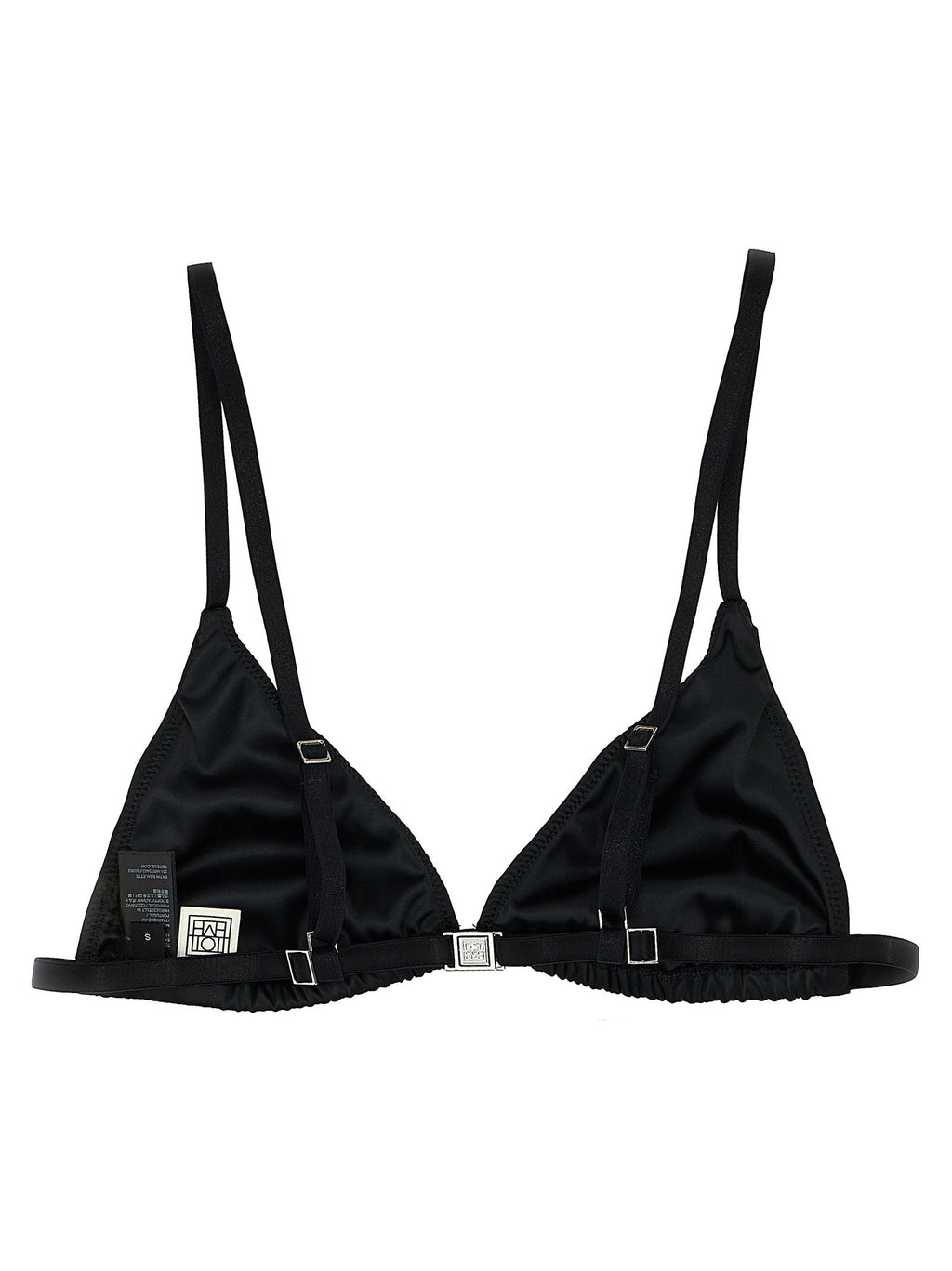 TOTEME Black Polyester Bra
