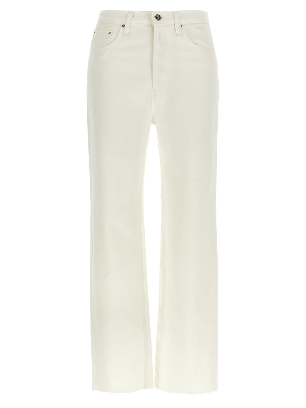 TOTEME White Cotton High-Waisted Jean