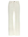 TOTEME White Cotton High-Waisted Jean