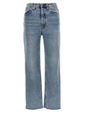 TOTEME Blue Cotton Straight-Leg Jeans