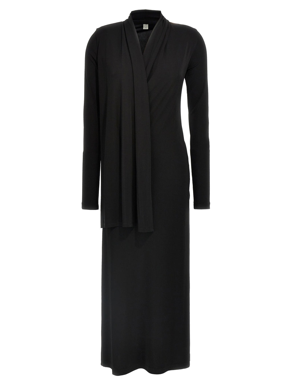 TOTEME Black Viscose Long Dress