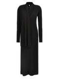TOTEME Black Viscose Long Dress