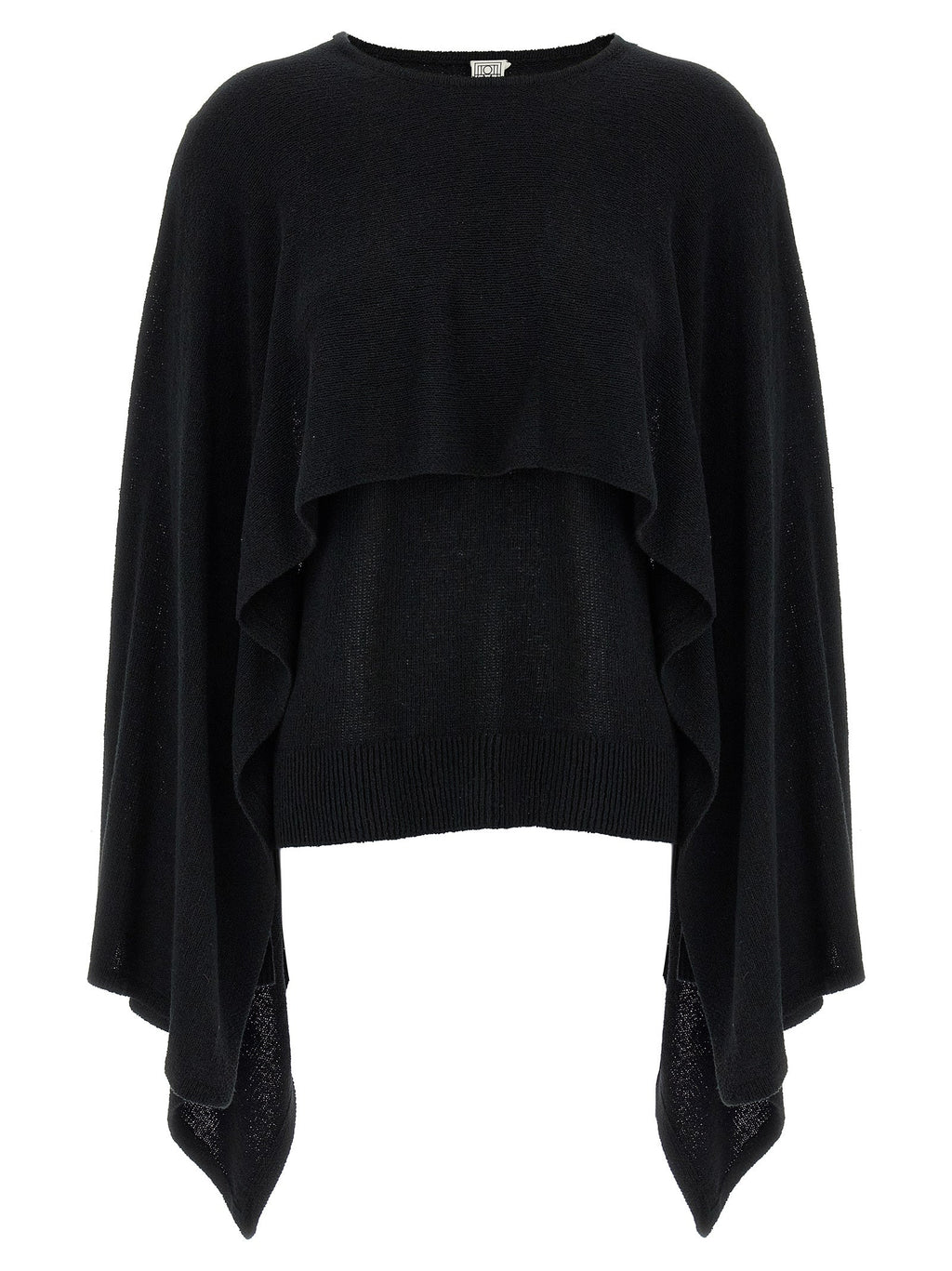 TOTEME Black Silk Cardigan