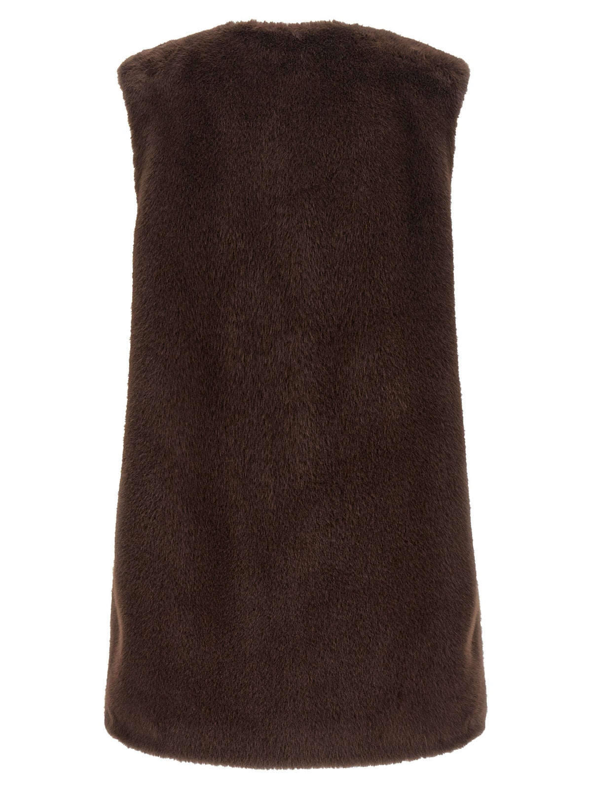 Herno Brown Polyester Sleeveless Jacket