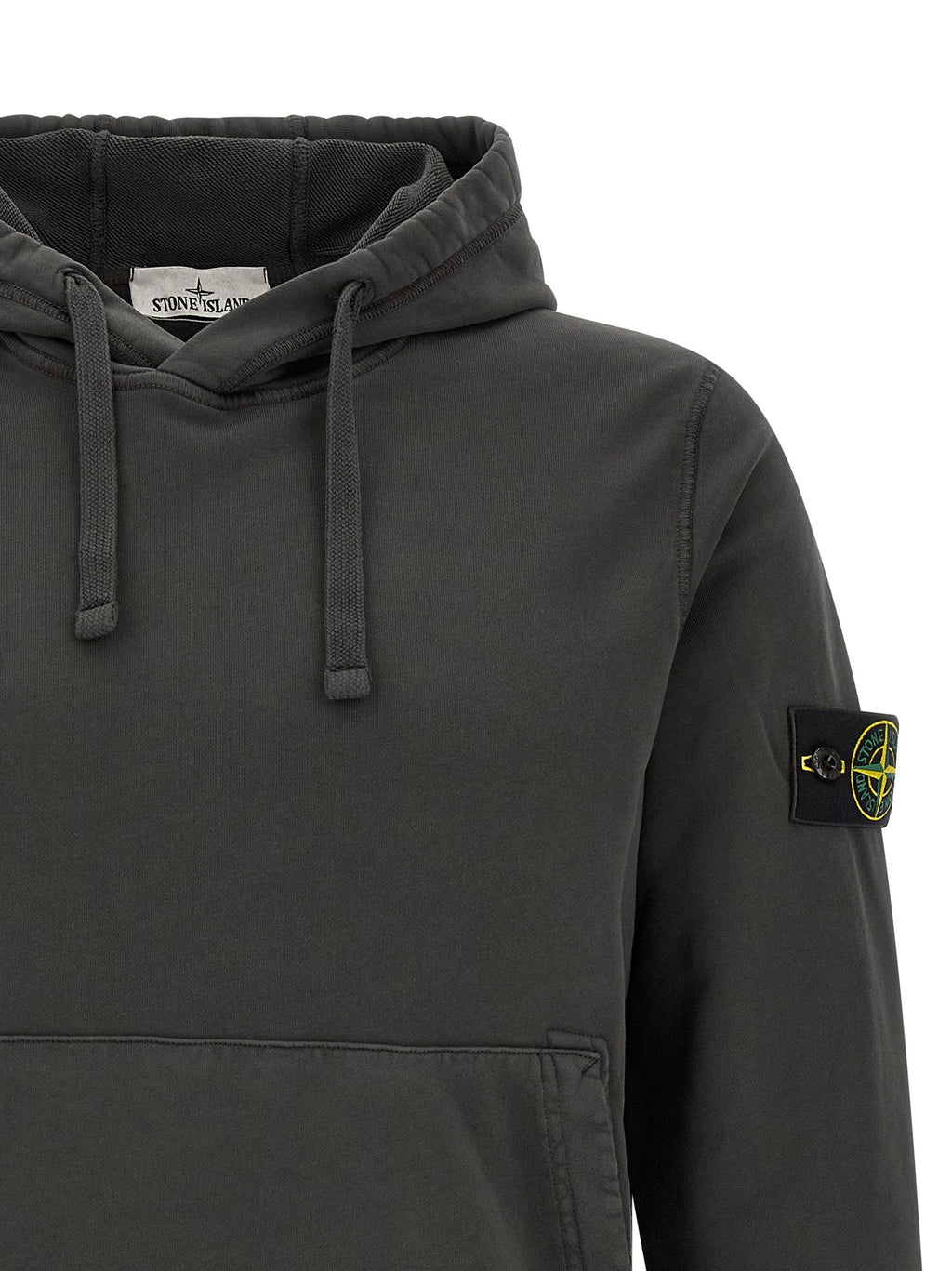 Stone Island Gray Cotton Sweatshirt