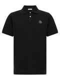Moncler Black Leather Polo Shirt