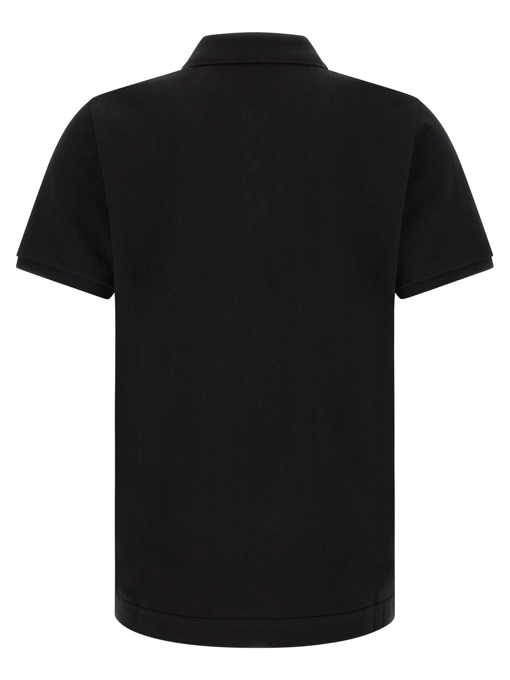 Moncler Black Leather Polo Shirt