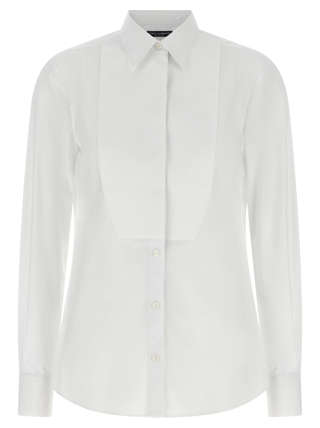 Dolce & Gabbana White Cotton Blouse