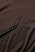 Dolce & Gabbana Brown Silk Crew Neck Short Sleeves T-shirt