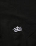 Dolce & Gabbana Black Crown Short Sleeved Henley Men T-shirt
