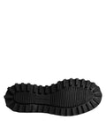 Dolce & Gabbana Black Calf Leather Hi-Trekking Derby Shoes