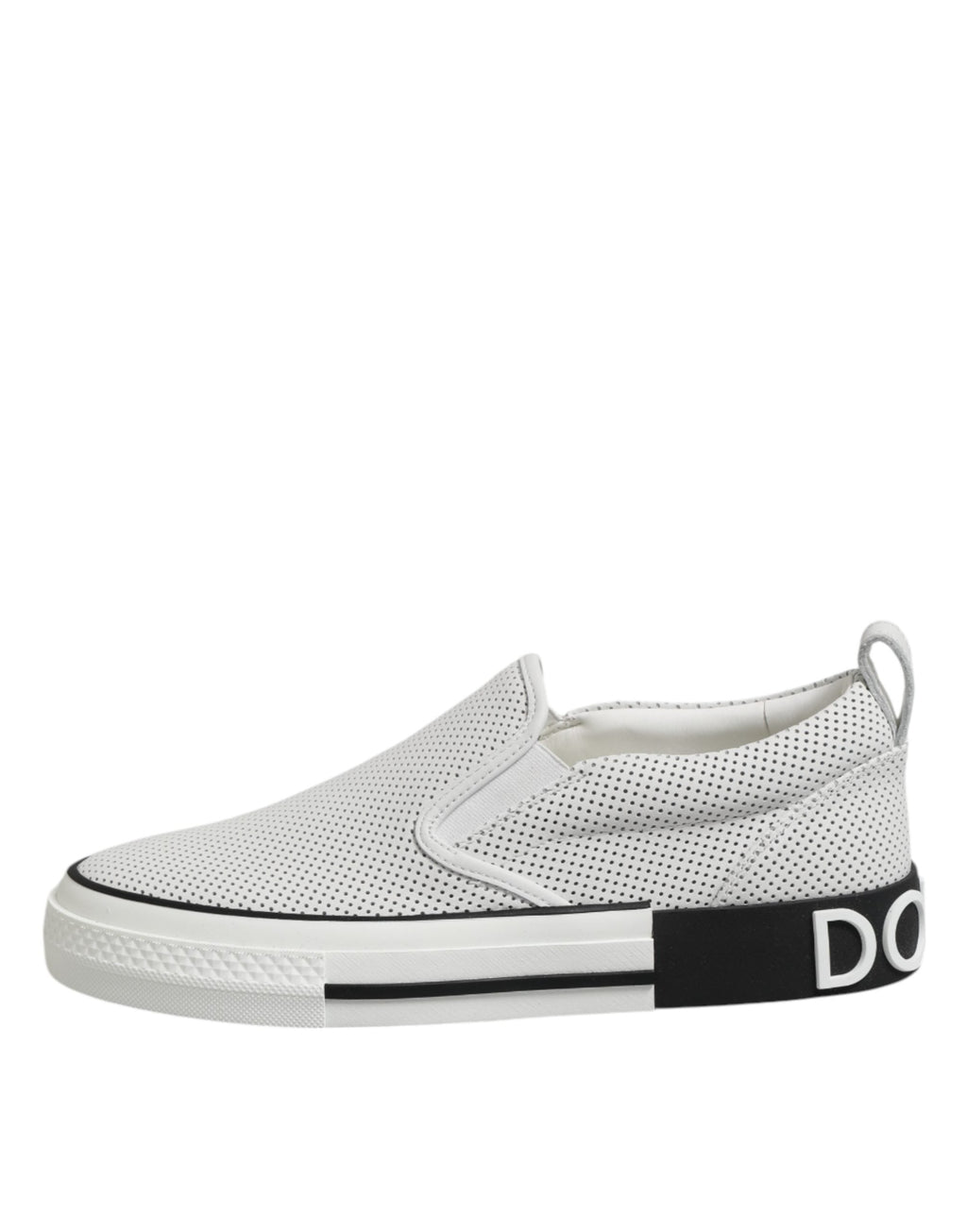Dolce & Gabbana White Perforated Custom 2.Zero Sneakers Shoes