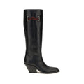 Chloé Black Calf Leather Bos Taurus Over The Knee