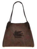 Etro Brown Cotton Tote Bag