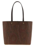 Etro Brown Cotton Tote Bag