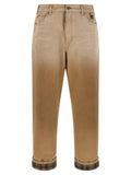 Golden Goose Beige Cotton Casual Pants