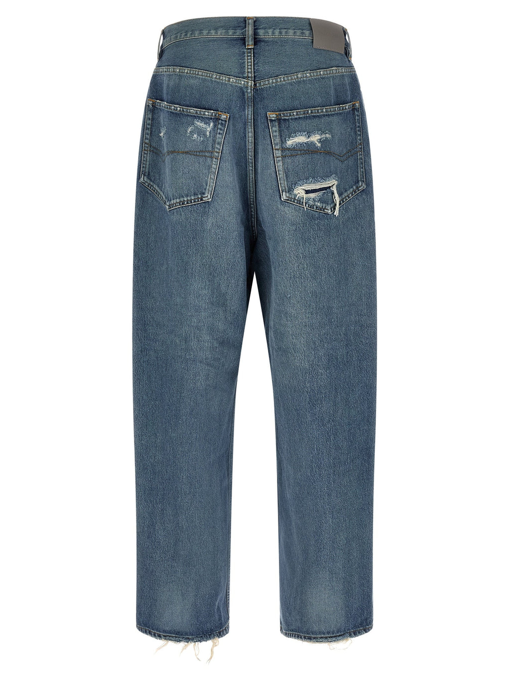 Balenciaga Blue Cotton Relaxed Fit Jeans