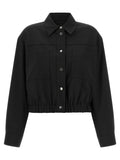 Max Mara Black Wool Full-Length Jacket