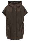 Max Mara Brown Polyamide Sleeveless Jacket