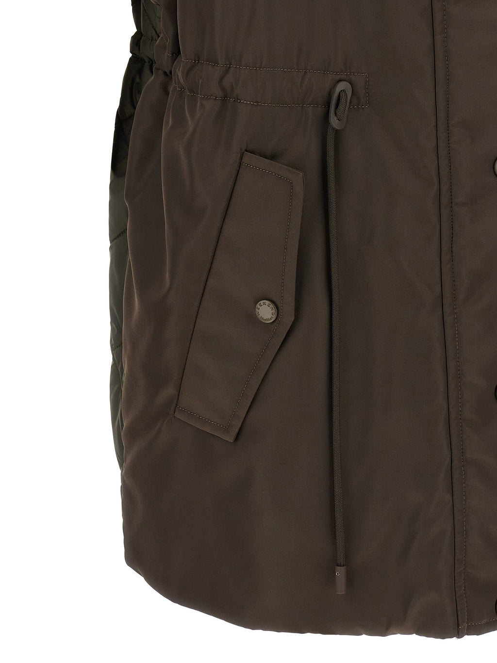 Max Mara Brown Polyamide Sleeveless Jacket