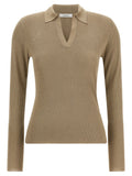 Max Mara Beige Silk Cardigan