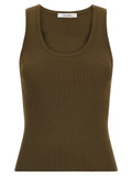 Max Mara Bicolor Viscose Sleeveles T-Shirt