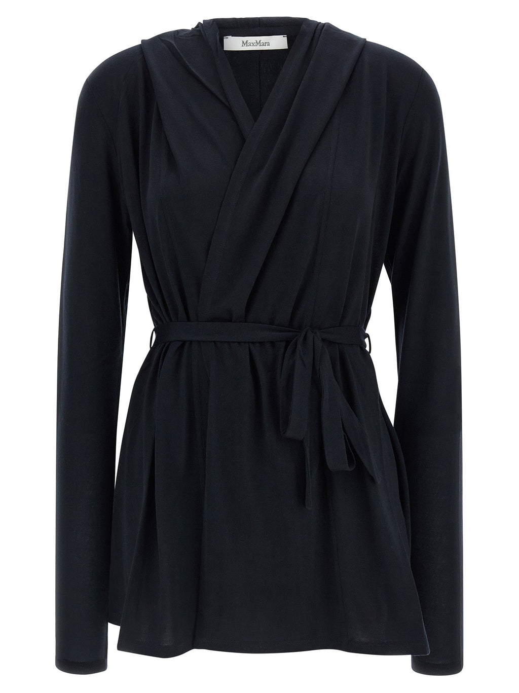 Max Mara Blue Lyocell Cardigan