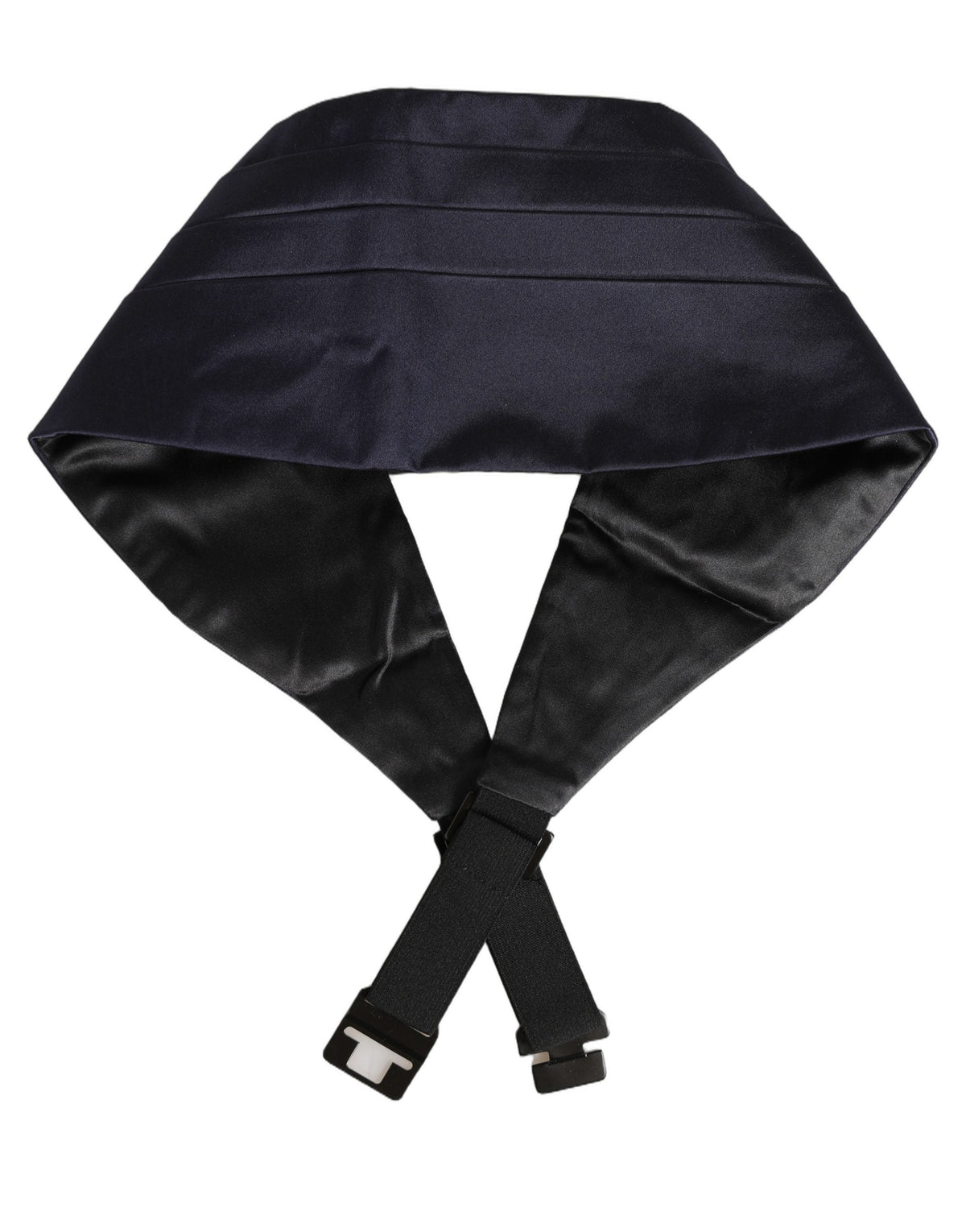 Dolce & Gabbana Dark Blue 100% Silk Belt Waist Cummerbund