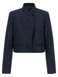 PINKO Blue Polyester Full-Length Jacket