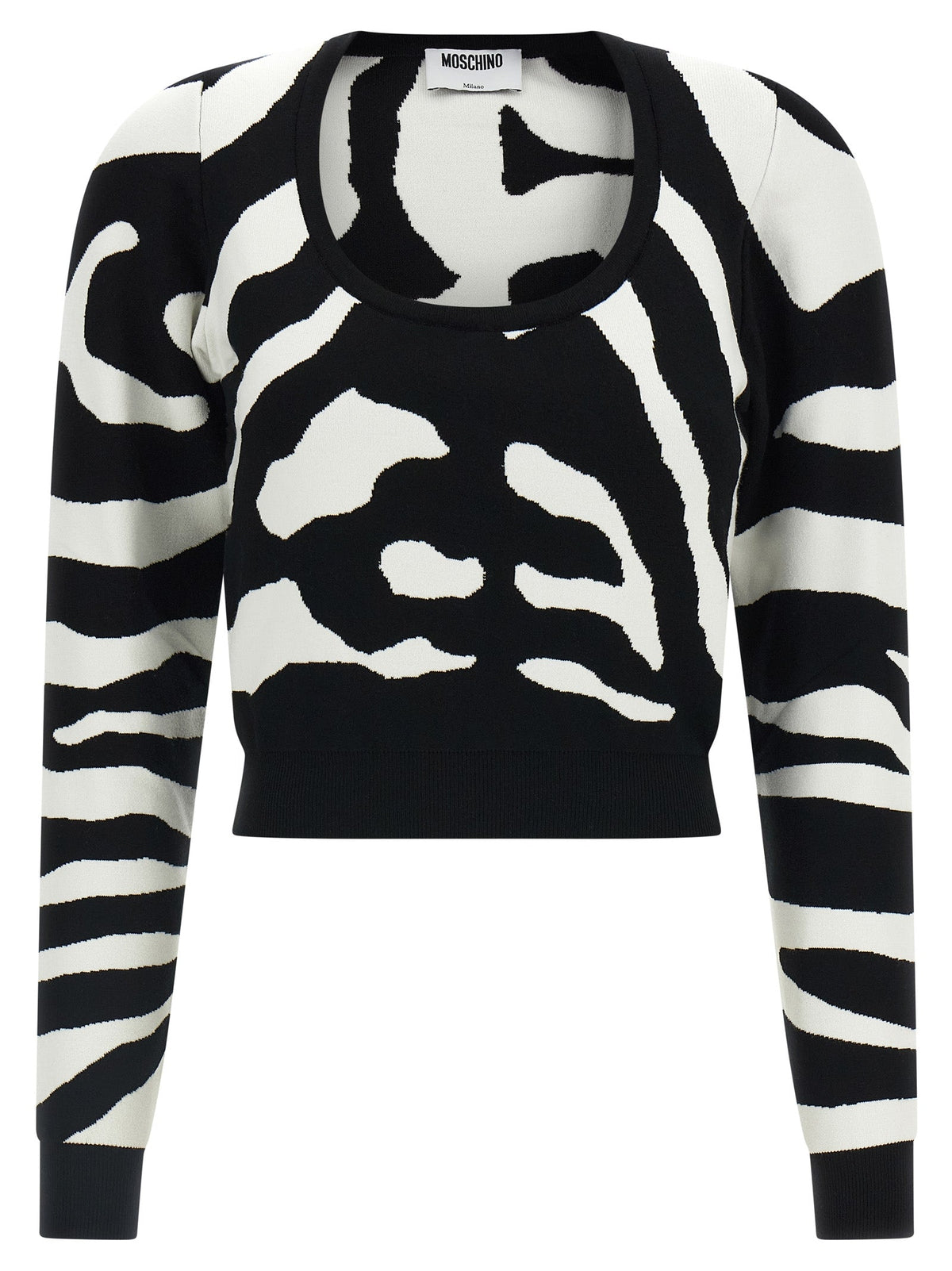 Moschino Black Viscose Cardigan