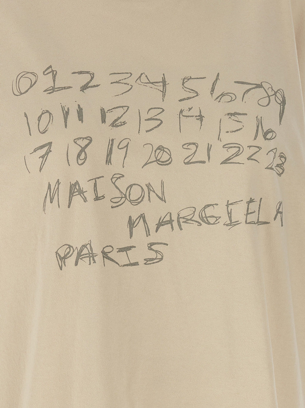 Maison Margiela Beige Cotton T-Shirt
