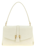 Ferragamo White Calfskin Shoulder Bag